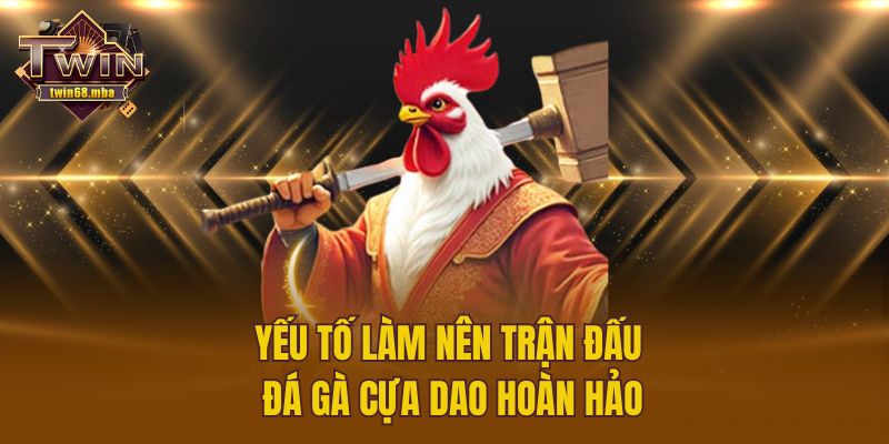 Yếu tố làm nên trận đấu đá gà cựa dao hoàn hảo